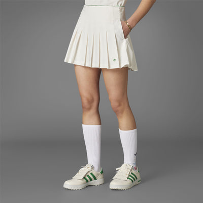 Womens Pleated Skort Chalk White