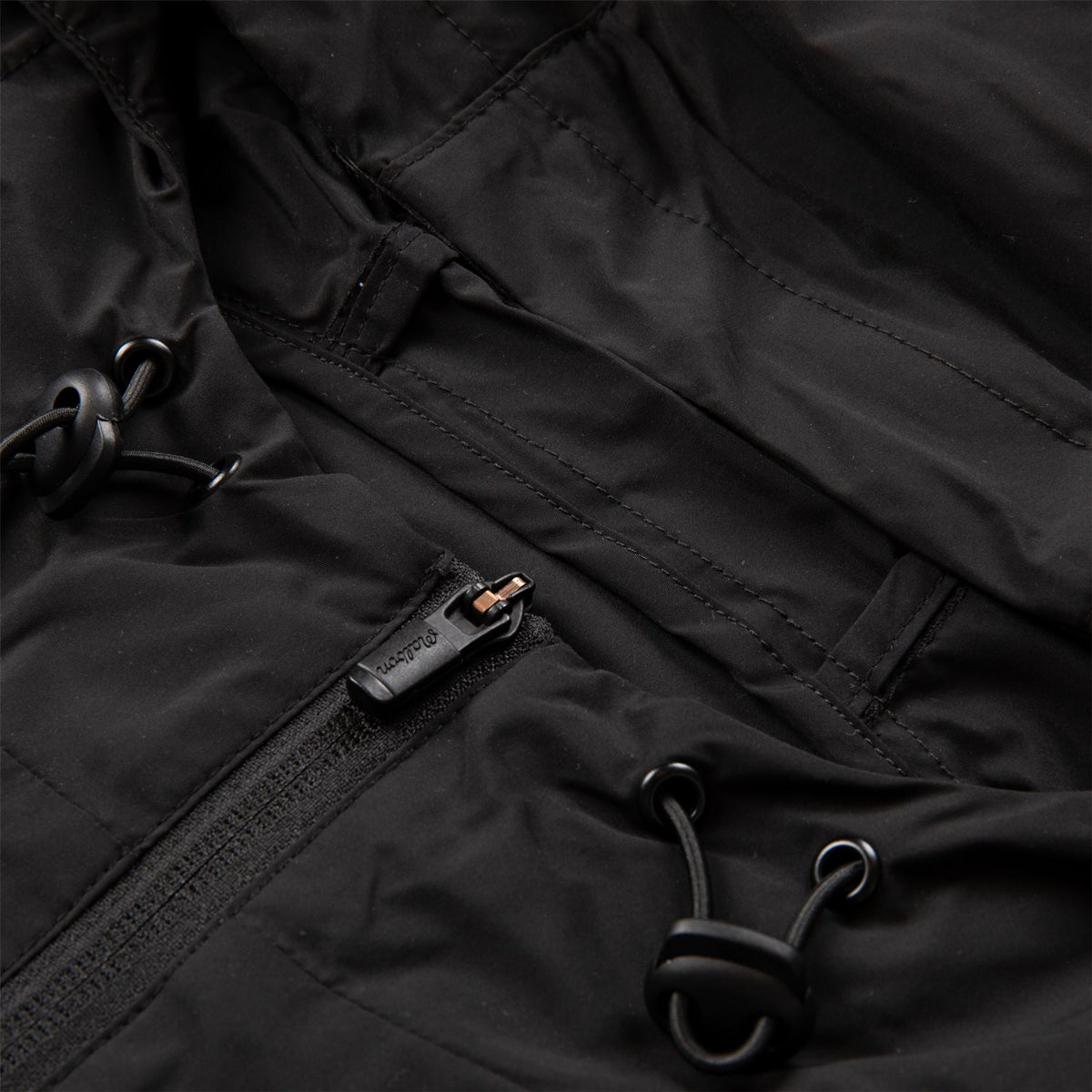 Malbon Golf Evergreen Nylon Anorak Black | TRENDYGOLF USA