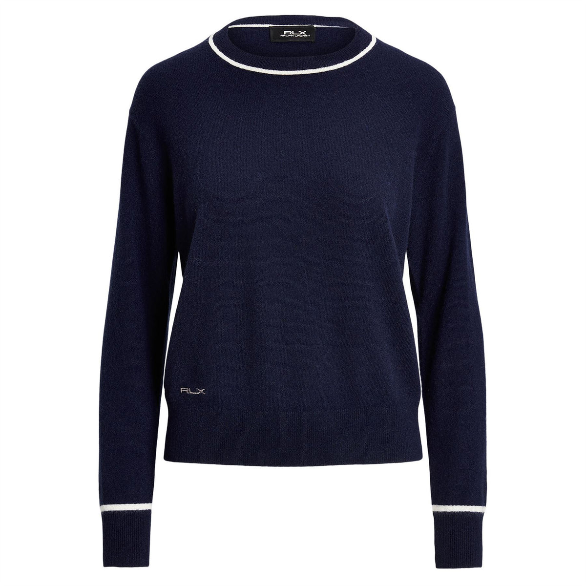 Womens Washable Cashmere Crewneck Sweater Refined Navy - SS24 –