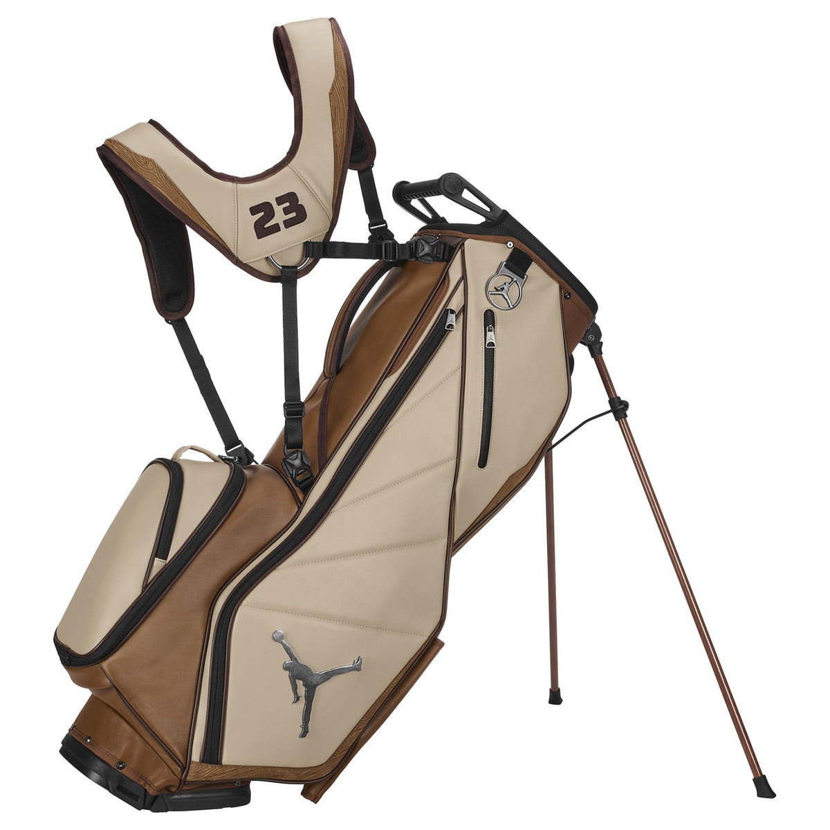 JORDAN FADEAWAY GOLF BAG おまけ付き Nike Jordan Fade Away Golf Bag White/Black/Metallic Gold