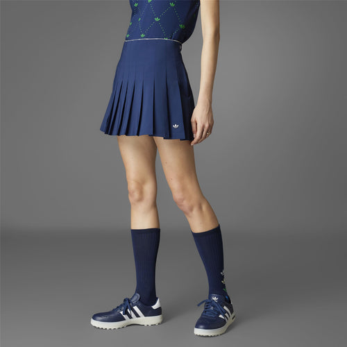 Womens Pleated Skort Night Indigo