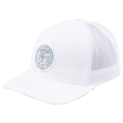 The Patch Floral Cap White