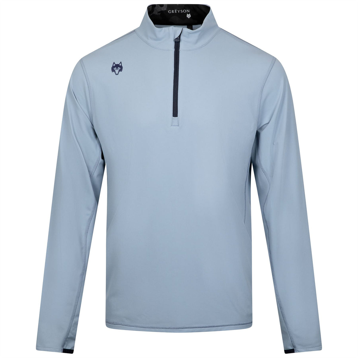 Greyson グレイソン GOLF セーター ウルフロゴ カシミヤ混 M（L） Greyson Golf Pullover - Tate QZ - Shepherd SS25