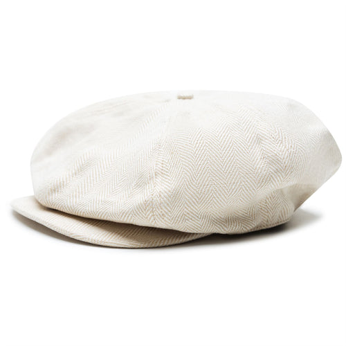 x TRENDYGOLF 8 Panel Herringbone Wool Cap Tan/Cream - SU23