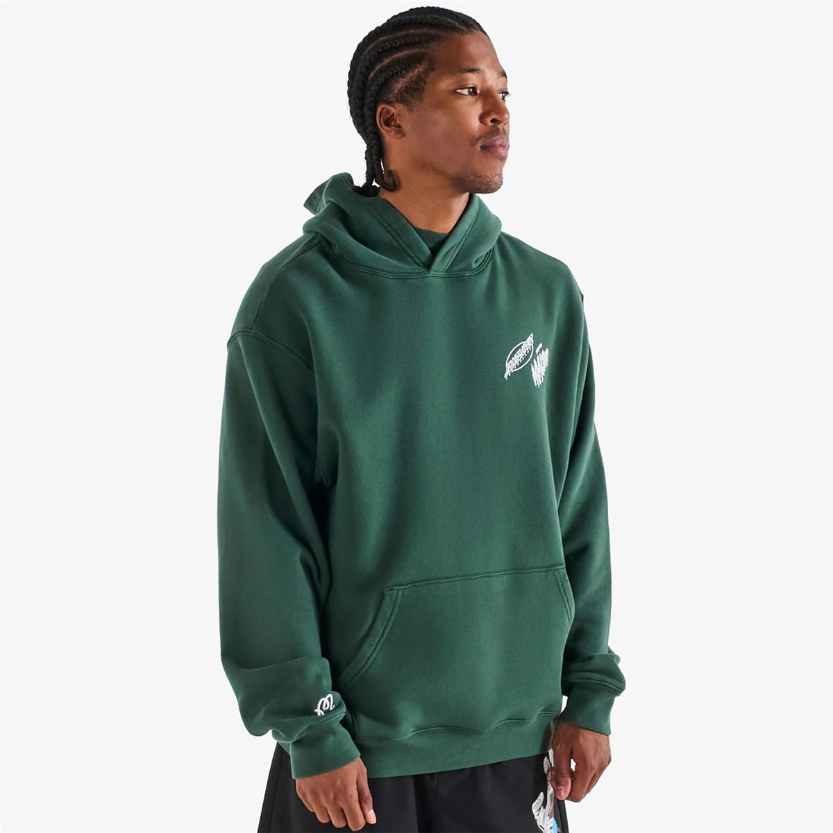 Malbon x Santa Cruz Fesque Slasher Hoodie Malbon Green