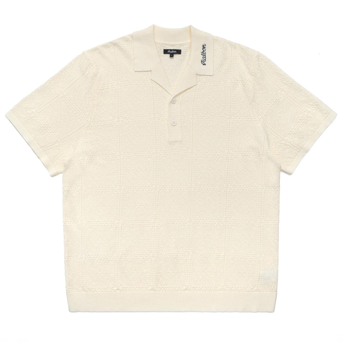 トップス feels. RESORT CROCHET POLO SHIRT BROWN RESORT CROCHET