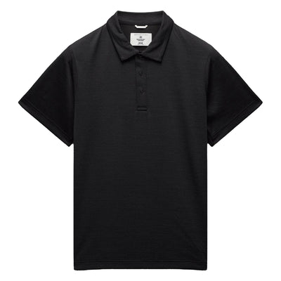 Solotex Mesh Tiebreak Polo Black