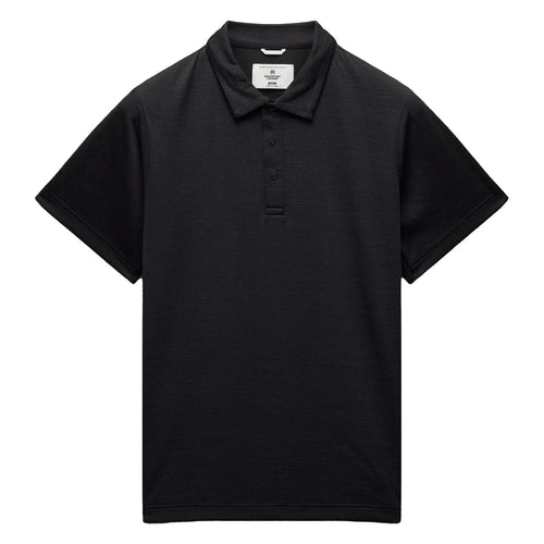 Solotex Mesh Tiebreak Polo Black