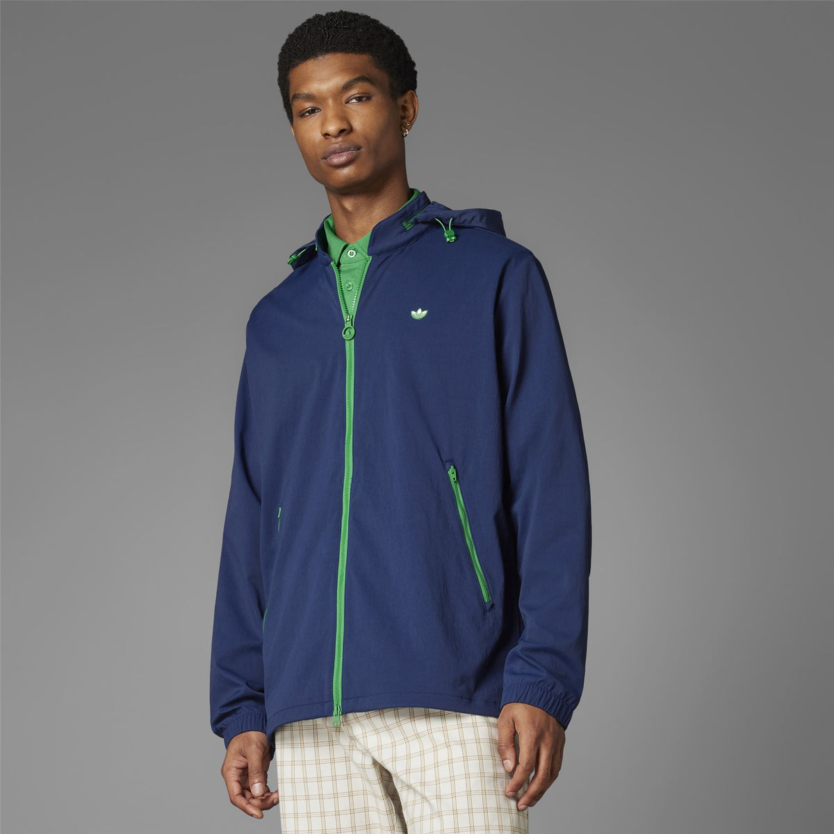 adidas Golf Originals Convertible Hooded Jacket Night Indigo