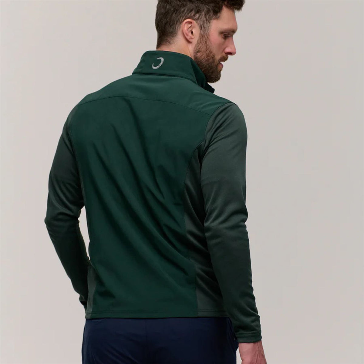 HUGO - Gilet déperlant avec étiquette logo - Noir