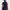 Womens Sleeveless Banded Button Polo Navy