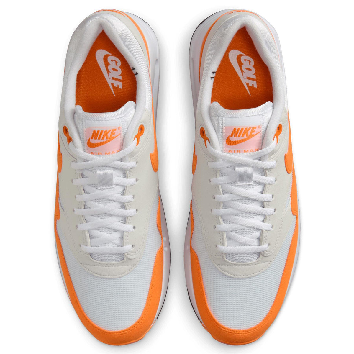 Nike GOLF 27C スニーカー ホワイト/オレンジ Nike Air Max 1 '86 OG Golf Shoes Orange/White