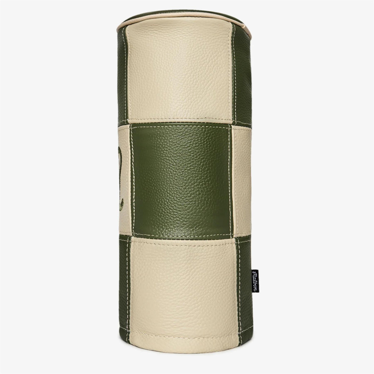 Malbon Golf Barrel Driver Head Cover Cream/Cypress Green