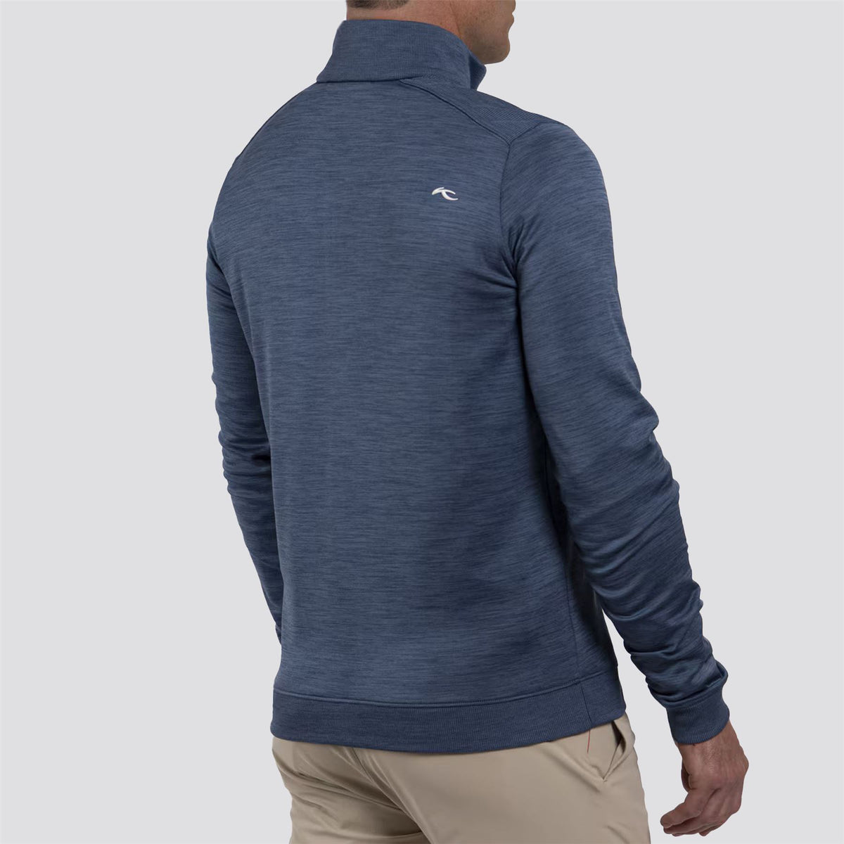 Kjus Liam Techwool Half Zip Mid Layer Admiral Blue | TRENDYGOLF USA