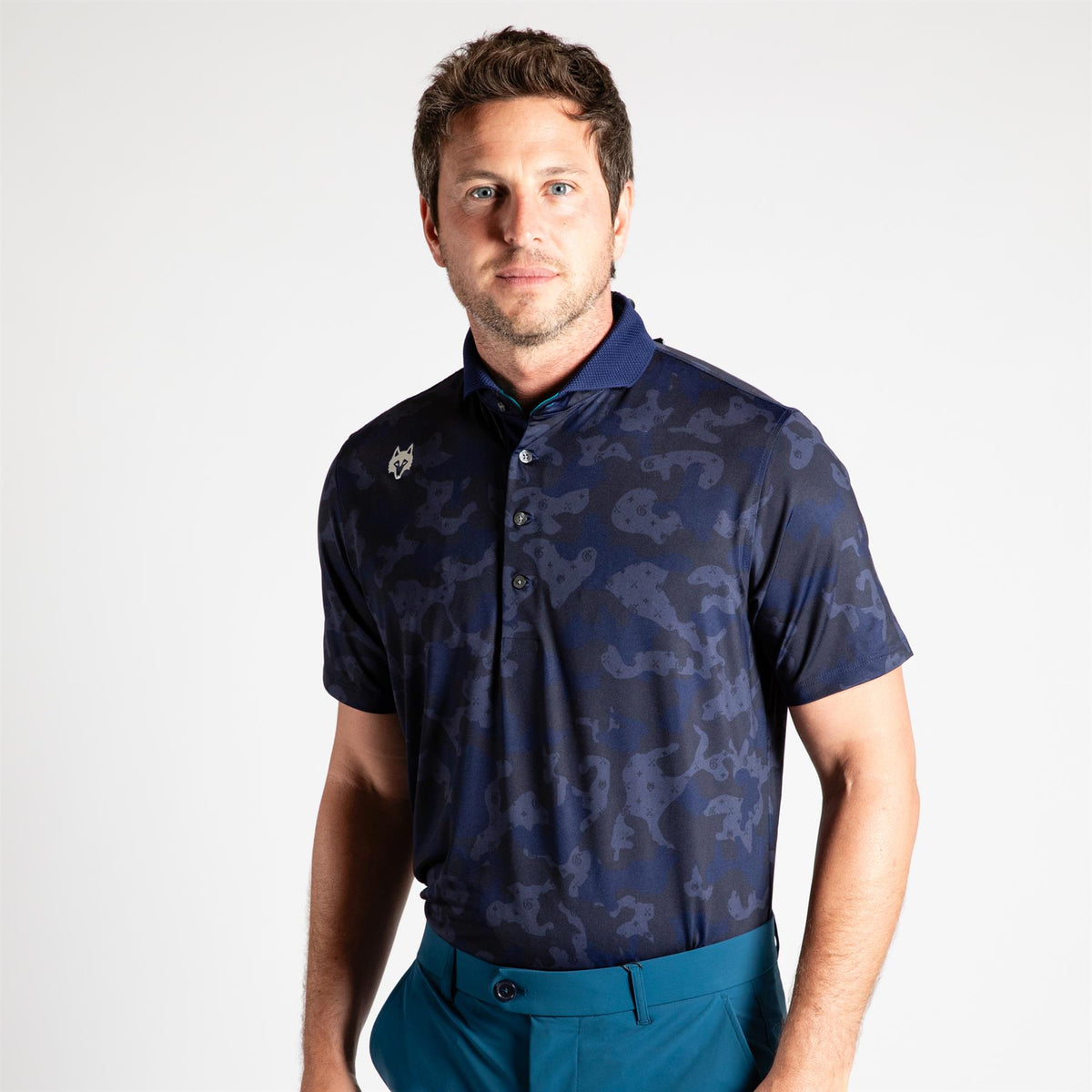 Greyson G.O.A.T Camo Polo Maltese Blue | TRENDYGOLF USA