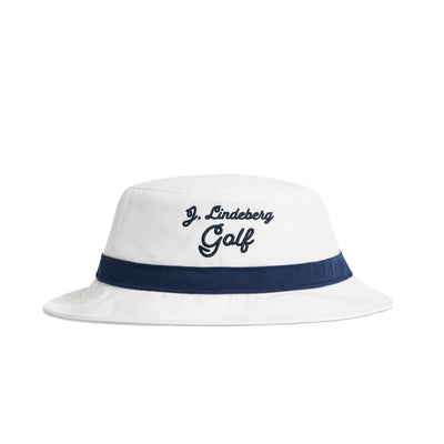 Lukas Polyester Twill Bucket Hat White - SS24