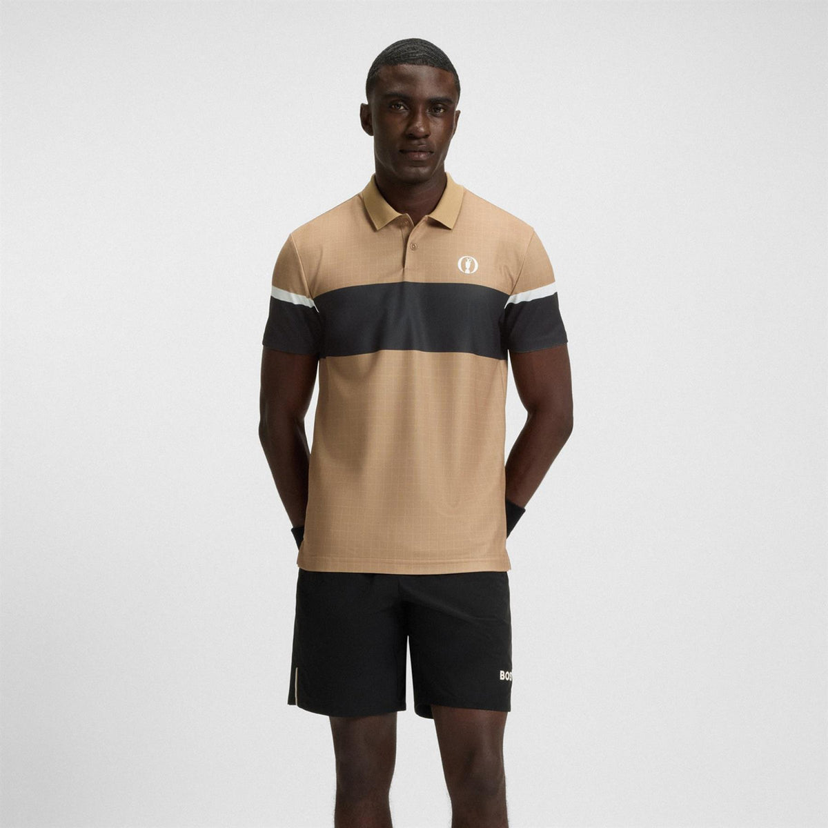 BOSS Paddy The Open 25 Polo Brown/Black | TRENDYGOLF USA