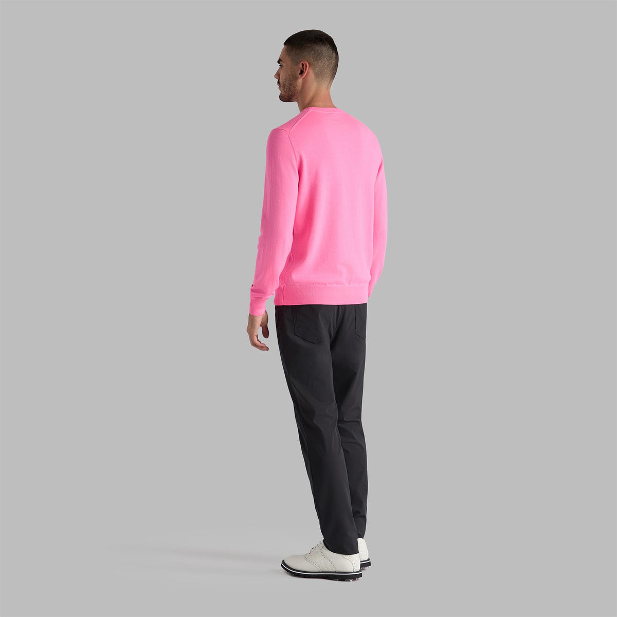 G/FORE Obsessive Golf Merino Wool Sweater Knockout Pink