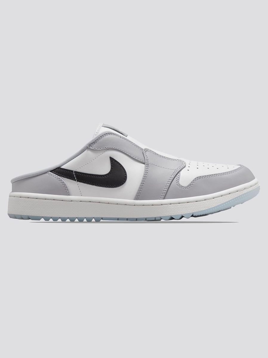 Jordan Golf Air Jordan 1 Mule Spikeless Golf Shoes Wolf Grey/Black