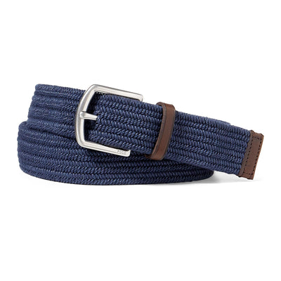 Polo Golf Braided Stretch Belt Navy