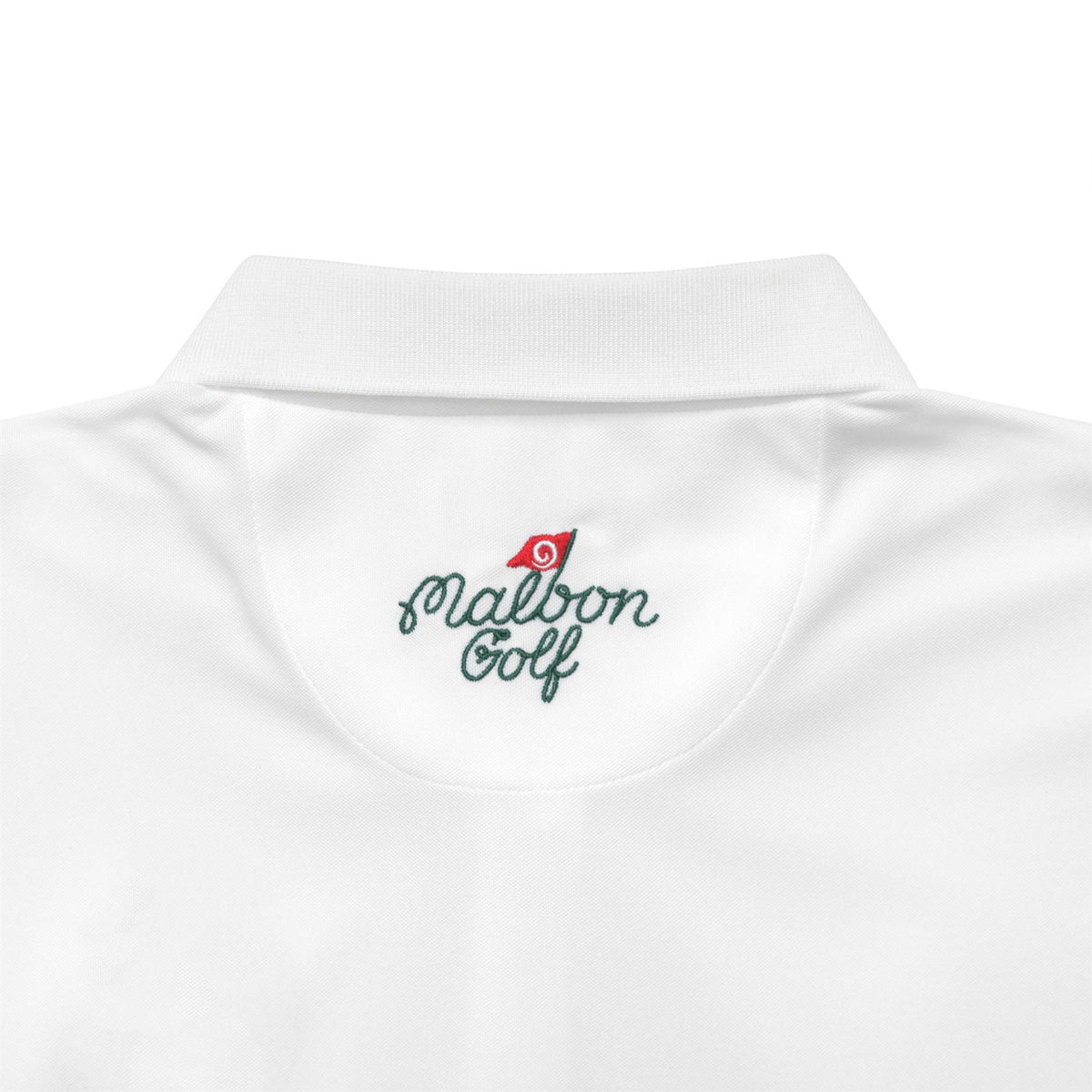 Tシャツ・カットソー Malbon Golf Bucket Polo Pique T-Shirt WHITE MAN M5221PTS41WH Malbon Golf Cooper Bucket Performance Pique Polo Shirt White