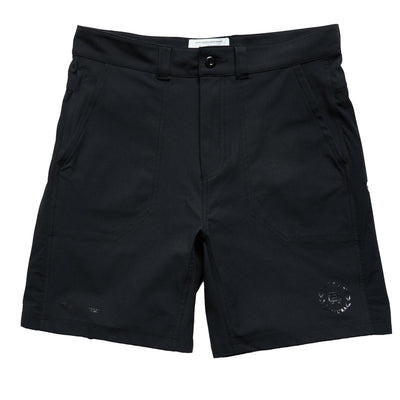 x Miura Stretch Wrap Knit Bunker Shorts Black - SU24