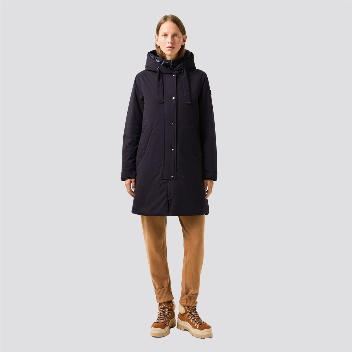 Bogner Womens Kaja Coat Navy | TRENDYGOLF USA