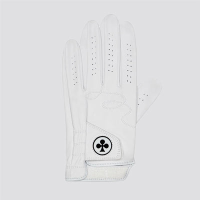 Clover Left Hand Golf Glove White