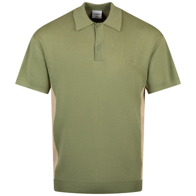 Newton SS Knit Polo Sweater Moss