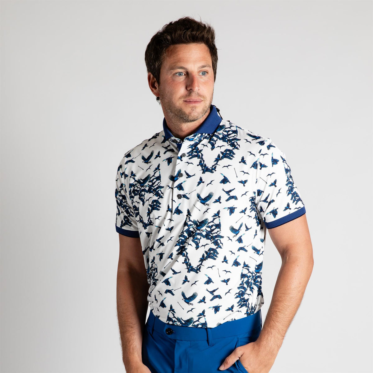 Greyson Flock Together Polo Arctic | TRENDYGOLF USA