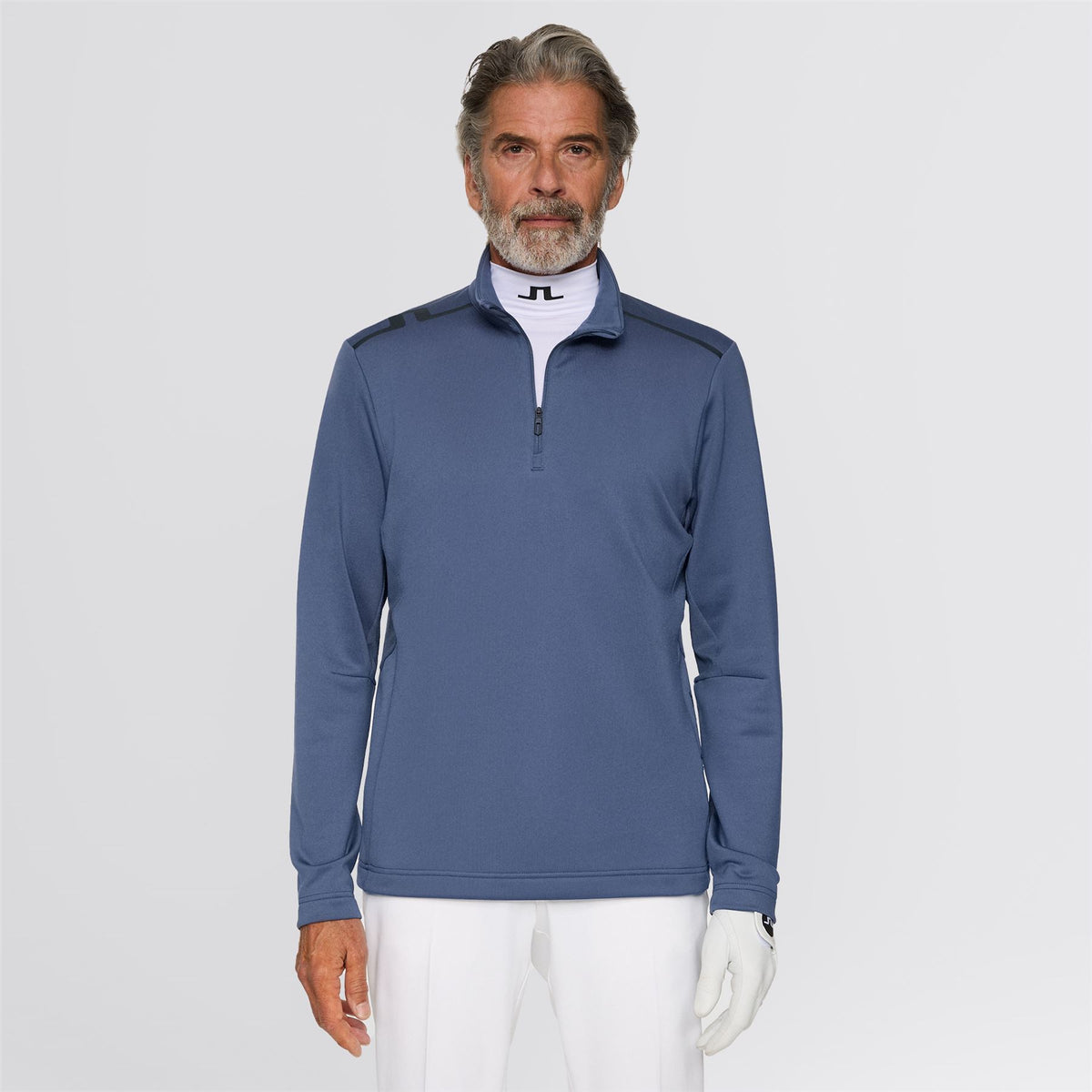 J.Lindeberg Vinnie Quarter Zip Mid Layer Vintage Indigo