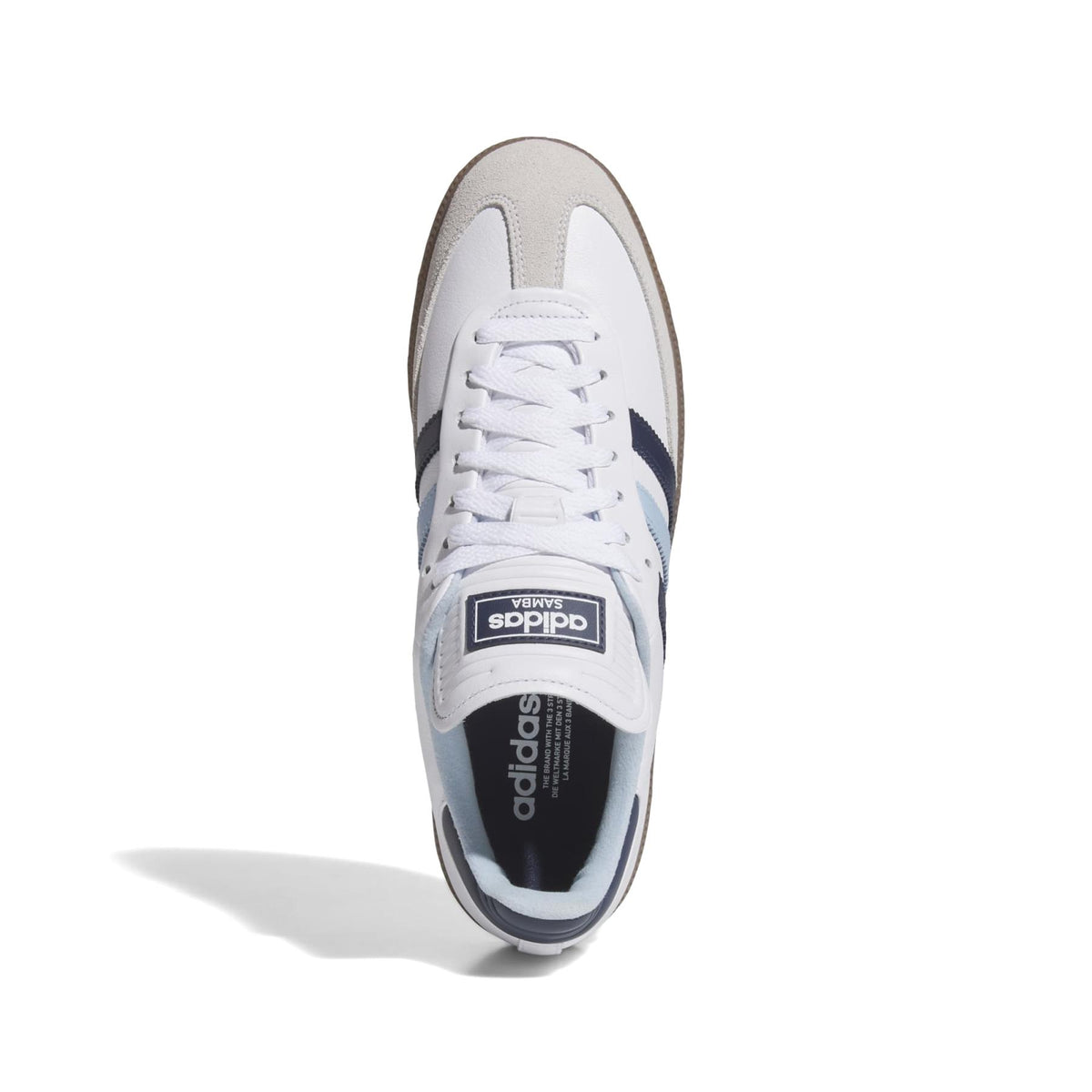 adidas Samba golf ホワイト/グレー/ネイビー adidas Golf Originals Samba Spikeless Golf Shoes Footwear White