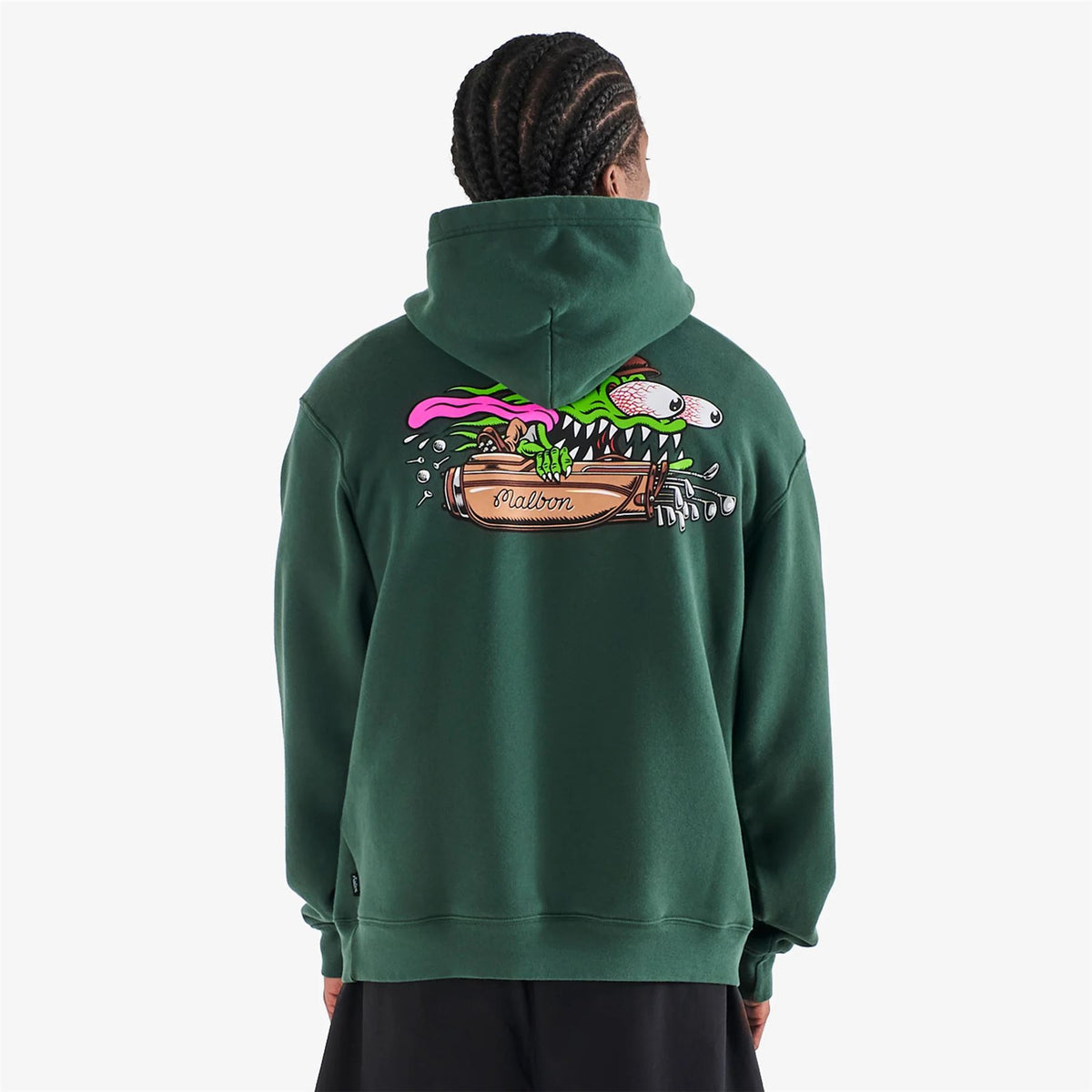 Malbon x Santa Cruz Fesque Slasher Hoodie Malbon Green