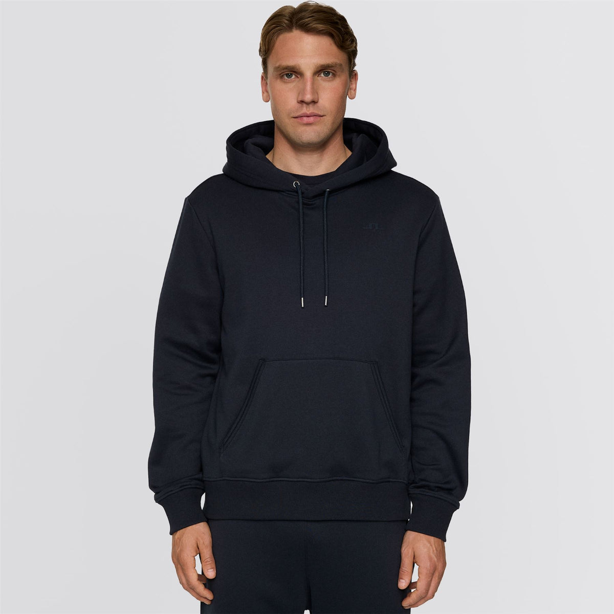 J.Lindeberg Alpha Hoodie JL Navy | TRENDYGOLF USA