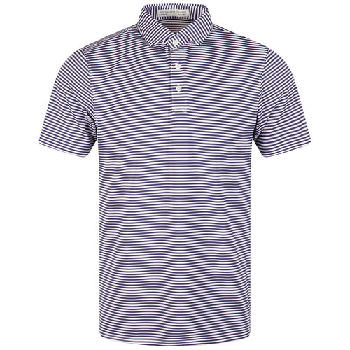 The Maxwell Knit Polo Navy/White - 2024