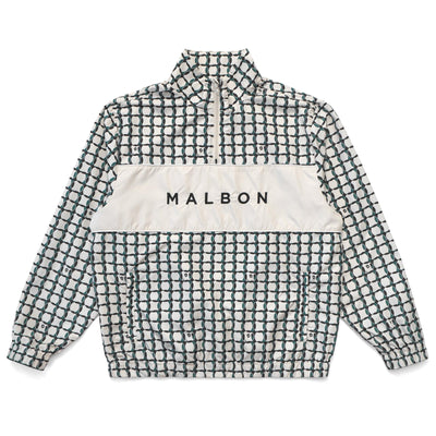 Lattice Nylon Quarter Zip Jacket Bistro Green