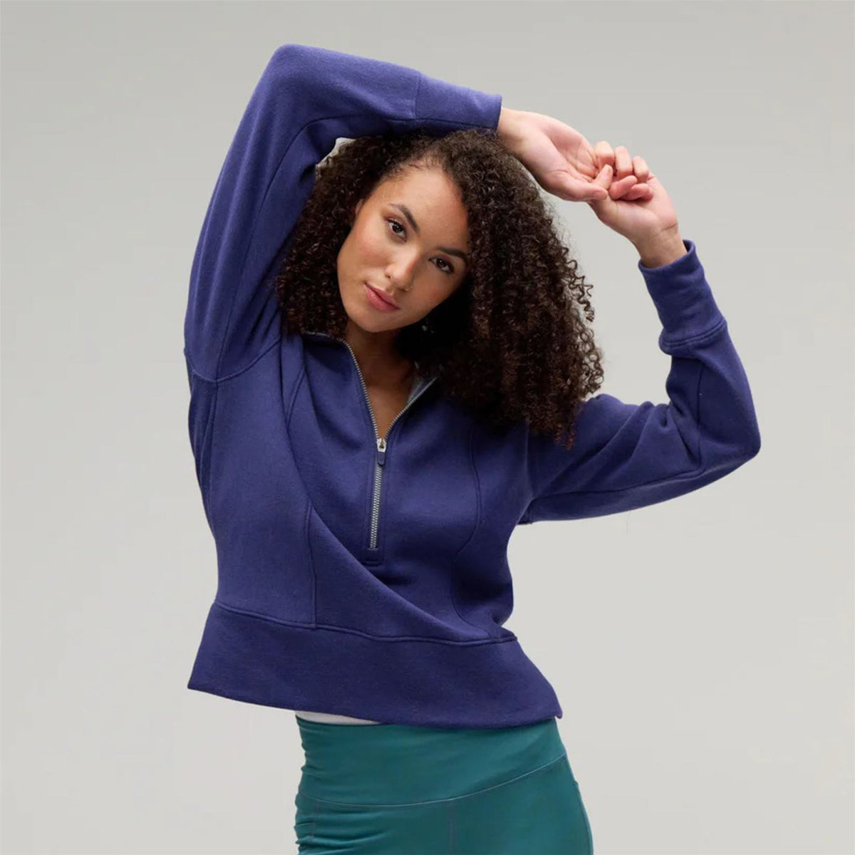 Zero Restriction Regan Zip Mock Pullover Storm | TRENDYGOLF USA