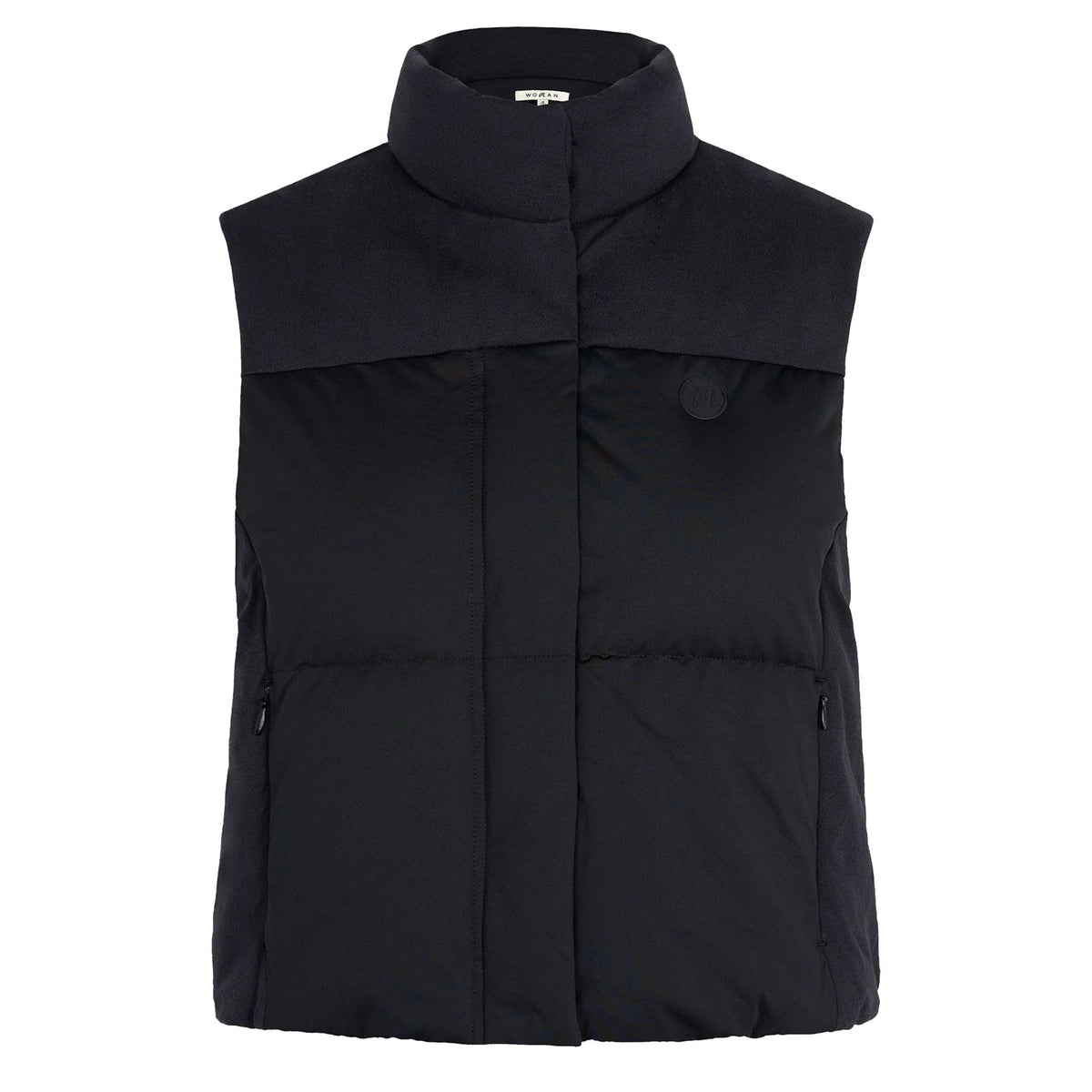 【MALBON GOLF】 [WOMENS COLLECTION] Ines Puffer Vest■WOMAN Malbon Golf Ines Puffer Vest Black | TRENDYGOLF USA