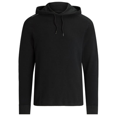 Performance Jersey Hoodie Polo Black - SS24