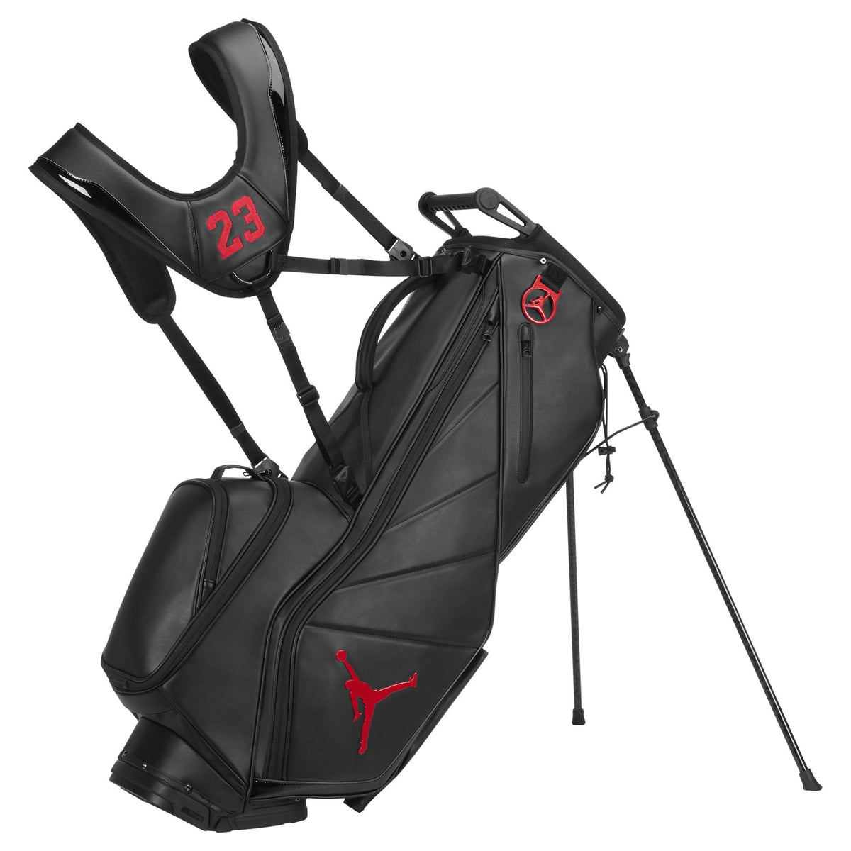 JORDAN FADEAWAY GOLF BAG おまけ付き Nike Jordan Fade Away Premium Golf Bag Black/Red | TRENDYGOLF USA