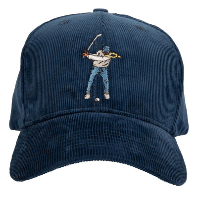 Dad Hat Cord Navy - W23