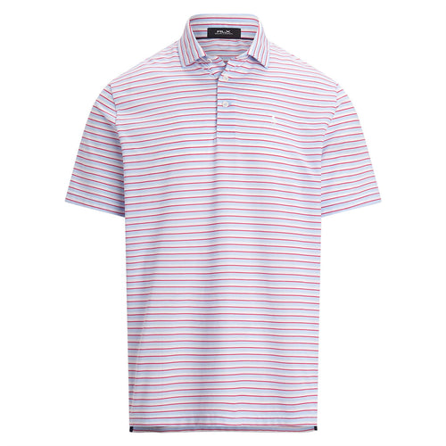 RLX Classic Fit Tour Pique Stripe Polo Ceramic White Multi