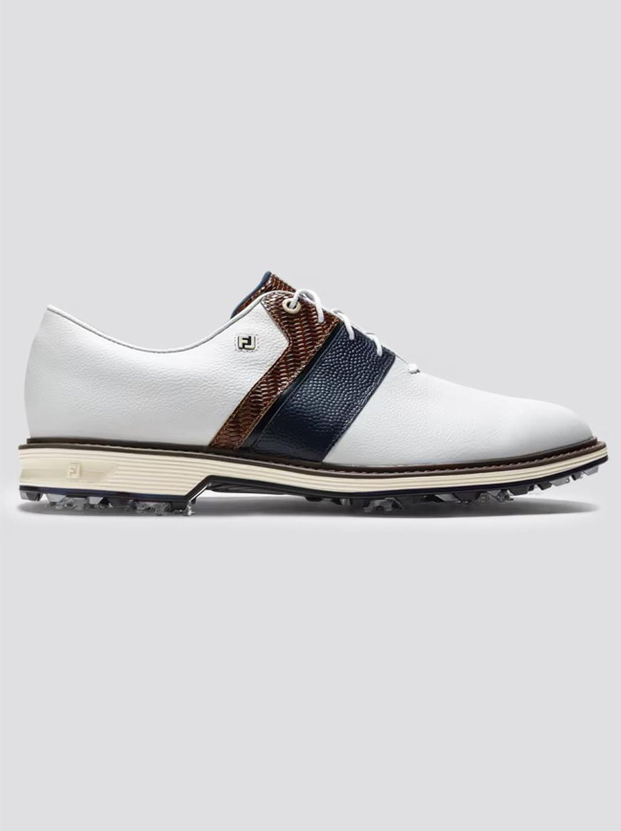 FootJoy Premiere Series 27cm ホワイト✖️ネイビー FootJoy Premier Series Packard LX White/Midnight Navy/Chestnut