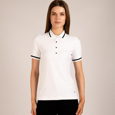 Womens The Mia Polo White