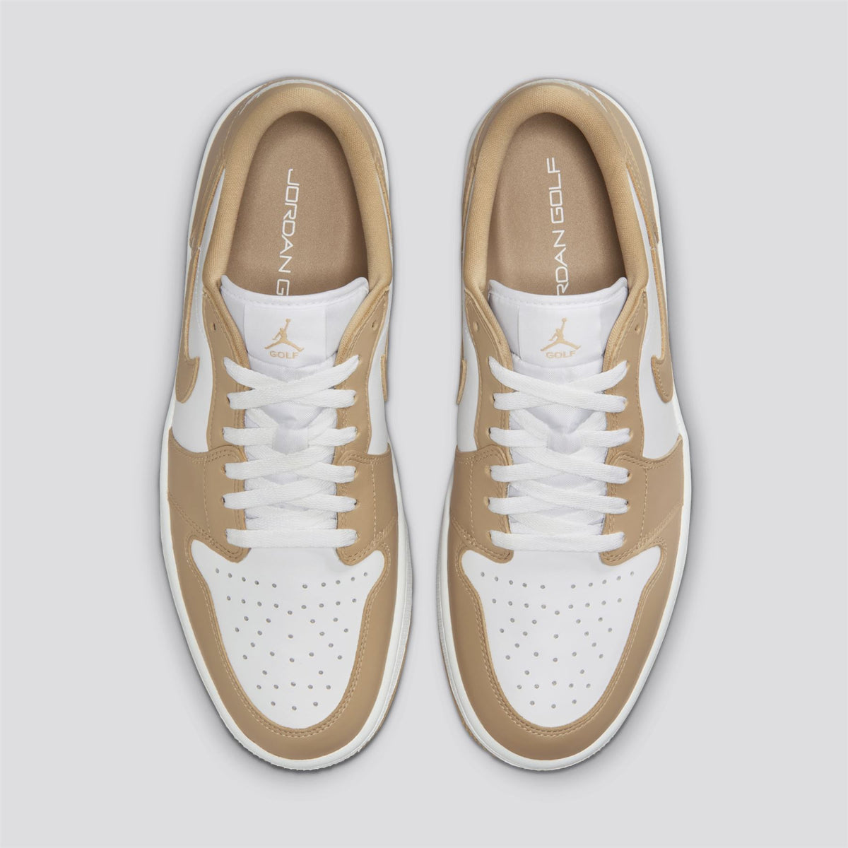 Jordan Golf Air Jordan 1 Low Spikeless Golf Shoes White/Linen 