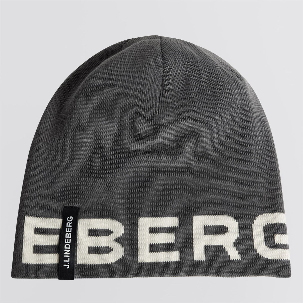 J.Lindeberg Zac Reversible Beanie Asphalt | TRENDYGOLF USA