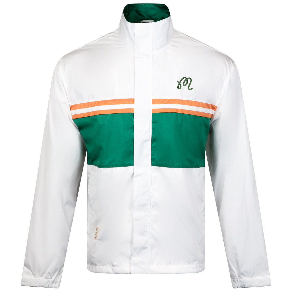 Malbon Golf Costanzo Windbreaker White | TRENDYGOLF USA
