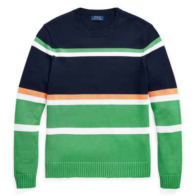 LS Knit Crewneck Sweater Multi Stripe - AW23