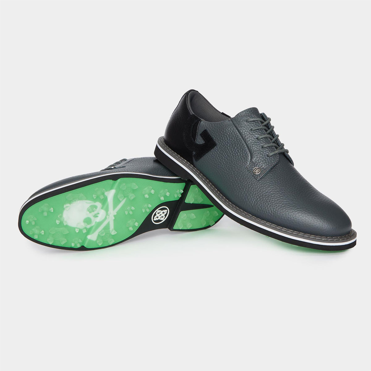 G/FORE Gallivanter Pebble Leather Two Tone Golf Shoe Charcoal