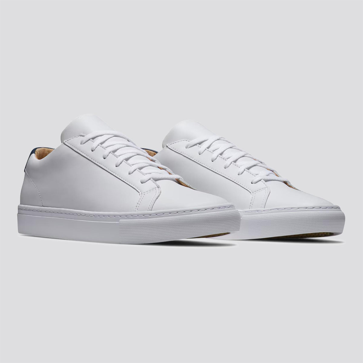 FootJoy FJ COURT Spikeless Golf Shoes White/Navy | TRENDYGOLF USA